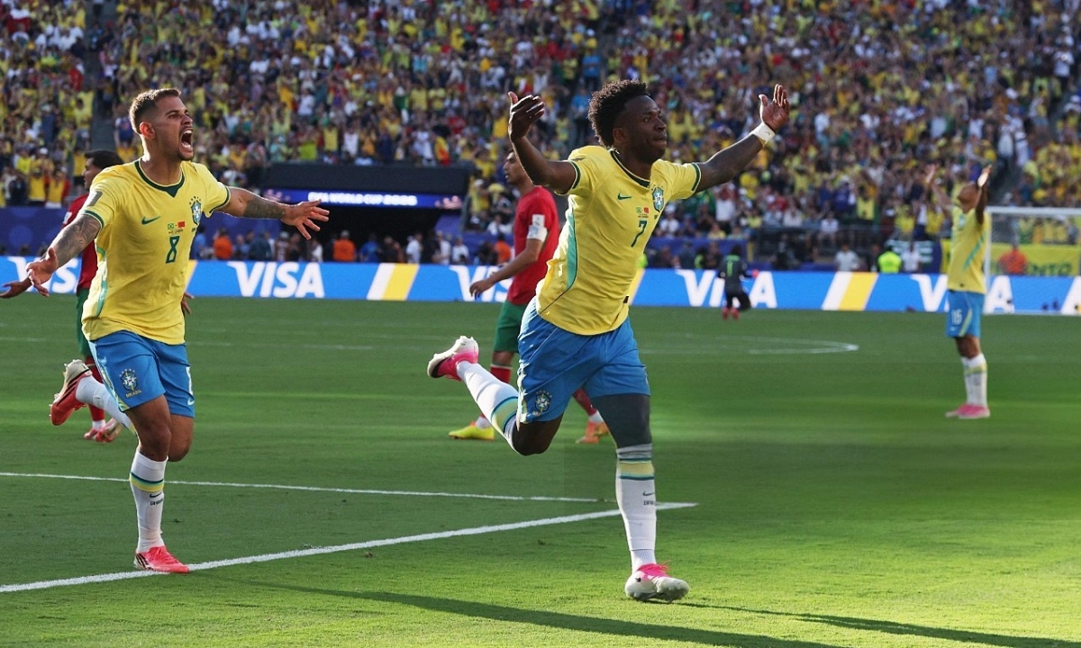 Brazil hòa Morocco ở trận ra quân World Cup: Cú sút đẳng cấp của Vinicius không đủ mang về chiến thắng - hình ảnh - okvipjl.com Brazil hòa Morocco ở trận ra quân World Cup: Cú sút đẳng cấp của Vinicius không đủ mang về chiến thắng - hình ảnh - okvipjl.com
