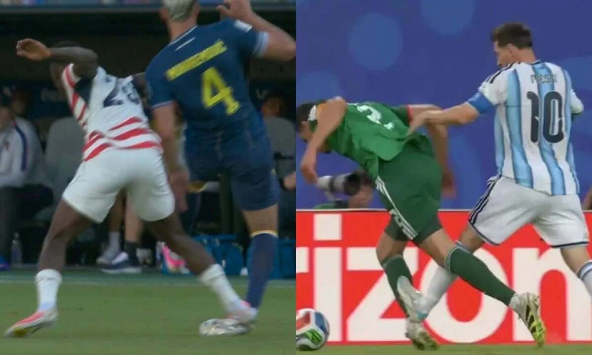 Messi bị réo tên khi tiền đạo Mỹ nhận thẻ đỏ ở World Cup - hình ảnh - okvipjl.com